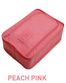 SoraCool Wet/Dry Travel Shoe Bag peach pink supplier color image