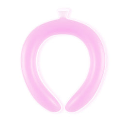 SoraCool Water-Chilled Neck Ring — pink neck ring shown from the front on a white background