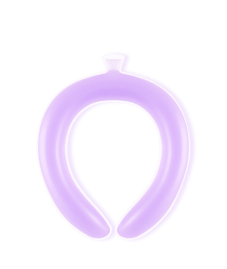 SoraCool Water-Chilled Neck Ring — purple neck ring shown in a compact front view on a white background