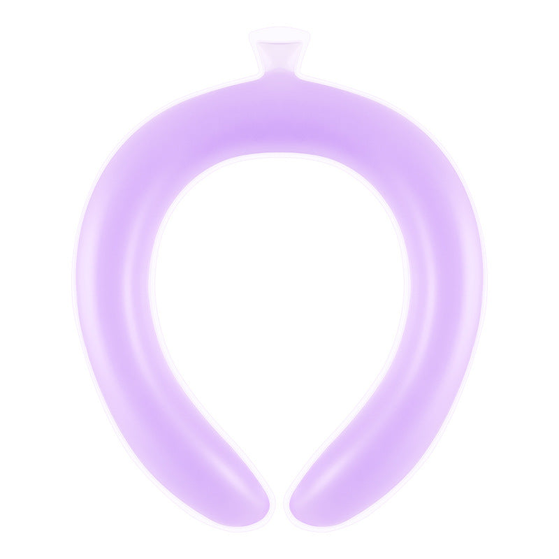 SoraCool Water-Chilled Neck Ring — purple neck ring centered on a white background