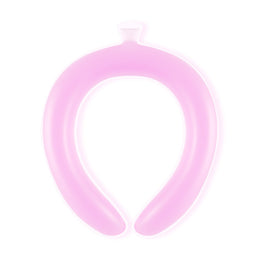 SoraCool Water-Chilled Neck Ring — pink neck ring centered on a white background
