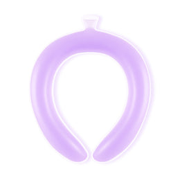 SoraCool Water-Chilled Neck Ring — purple neck ring shown from the front on a white background