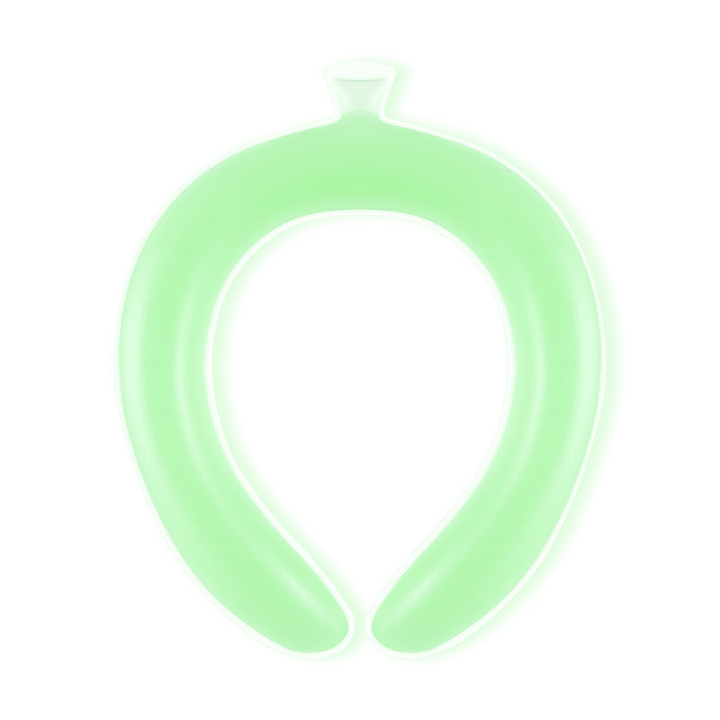SoraCool Water-Chilled Neck Ring — green neck ring centered on a white background