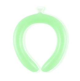 SoraCool Water-Chilled Neck Ring — green neck ring shown from the front on a white background